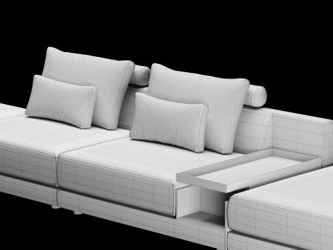 Frigerio sofa 004 3D Model