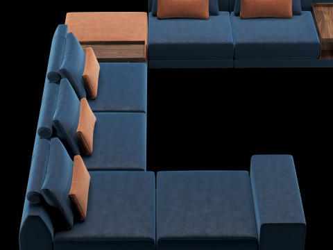 Frigerio sofa 004 3D Model