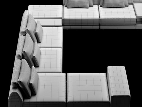 Frigerio sofa 004 3D Model