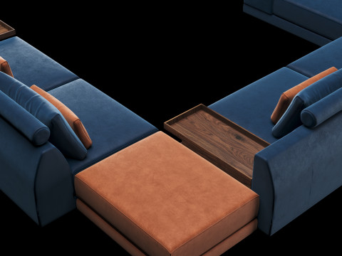 Frigerio sofa 004 3D Model
