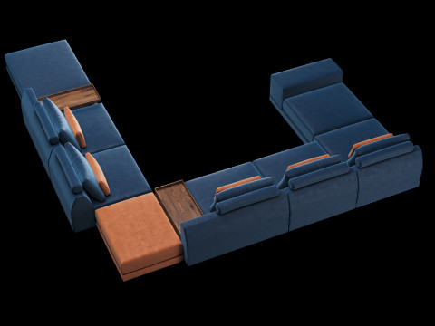 Frigerio sofa 004 3D Model