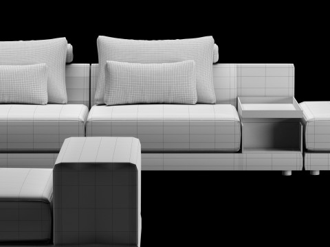 Frigerio sofa 004 3D Model