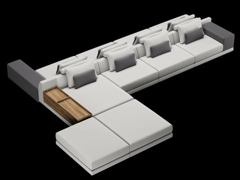Sofa Frigerio 005 Model 3D