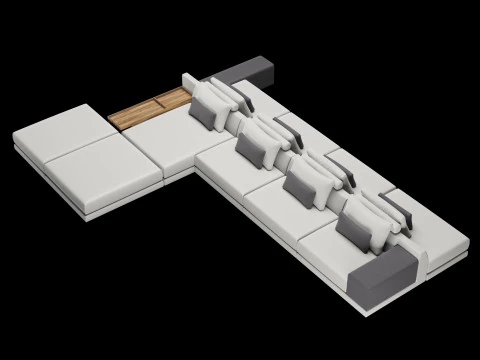 Frigerio sofa 005 3D Model