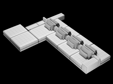 Frigerio sofa 005 Modèle 3D