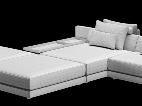 Frigerio sofa 005 3D Model