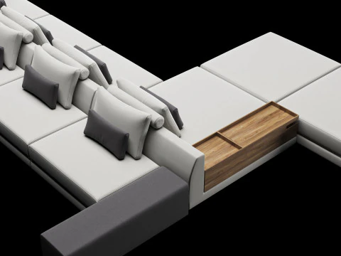 Frigerio sofa 005 3D Model