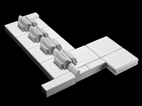 Frigerio sofa 005 3D Model