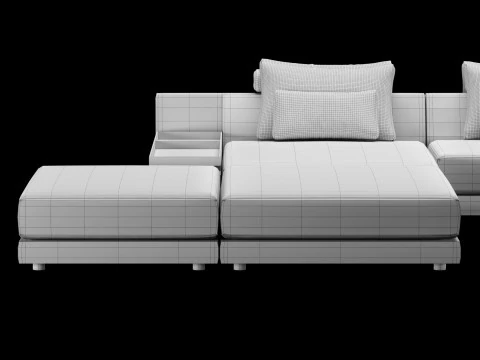 Frigerio sofa 005 3D Model