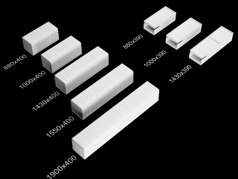 Frigerio sofa full set elements 3D Model