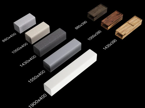 Frigerio sofa full set elements 3D Model