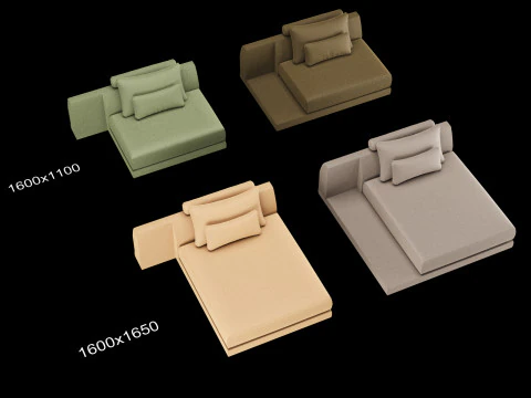 Frigerio sofa full set elements 3D Model