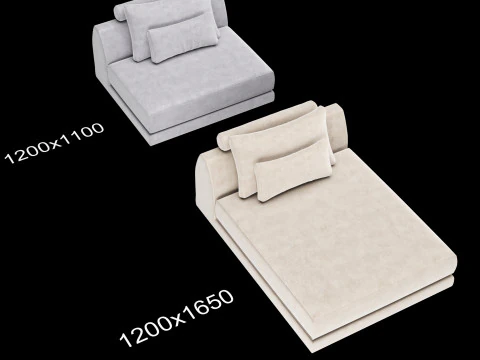 Frigerio sofa full set elements 3D Model