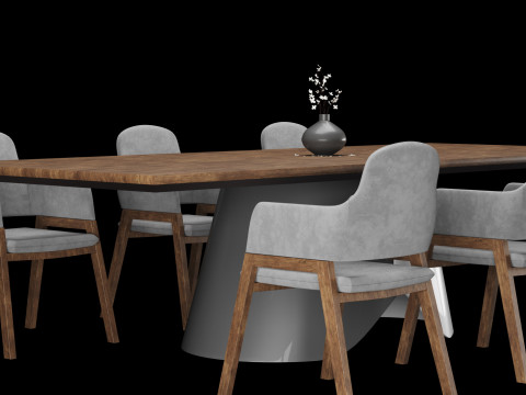 Modern dining table 3D मॉडल