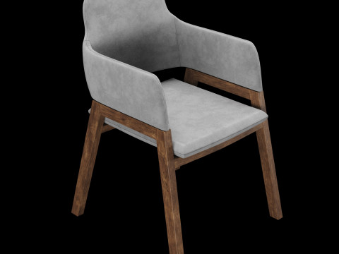 Modern dining table 3D मॉडल