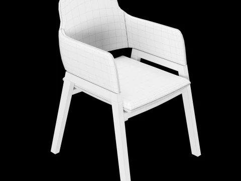 Modern dining table 3D Model