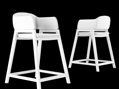 Bar and standart chair 1 3D Model