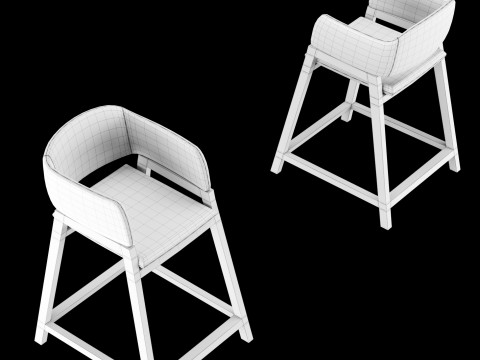 Bar and standart chair 1 3D Model