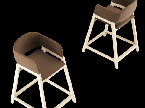 Bar and standart chair 1 3D Model