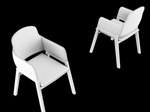 Bar and standart chair 1 3D Model