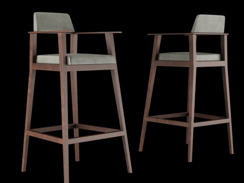 Bar and standart chair 2 Modèle 3D