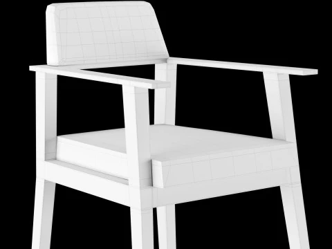 Bar and standart chair 2 3D Model