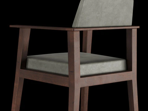 Bar and standart chair 2 3D Model