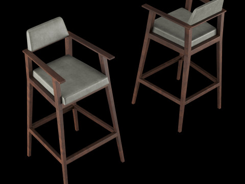 Bar and standart chair 2 Modèle 3D