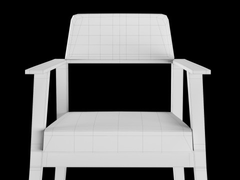 Bar and standart chair 2 Modèle 3D