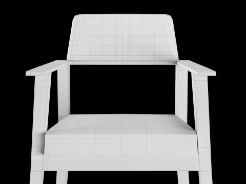 Bar and standart chair 2 3D Model