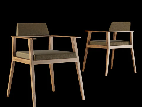 Bar and standart chair 2 3D Model