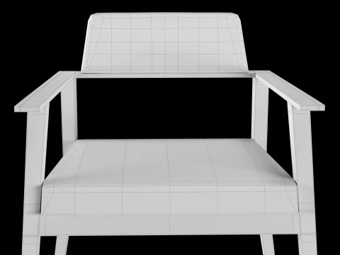 Bar and standart chair 2 3D Model