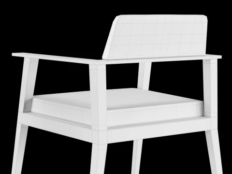 Bar and standart chair 2 3D Model