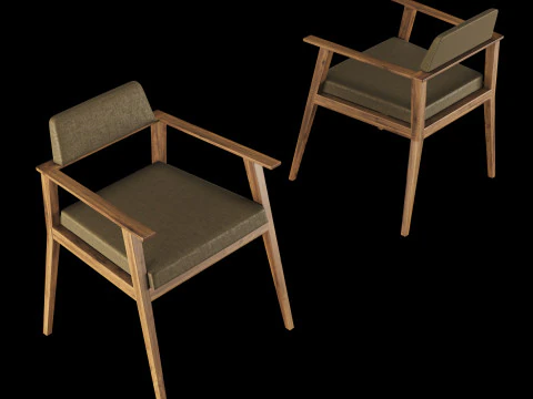 Bar and standart chair 2 3D Model