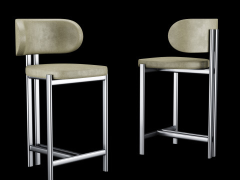 Bar and standart chair 3 3D Model