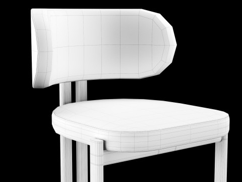 Bar and standart chair 3 3D Model