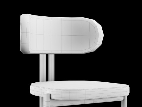 Bar and standart chair 3 3D Model