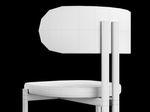 Bar and standart chair 3 3D Model