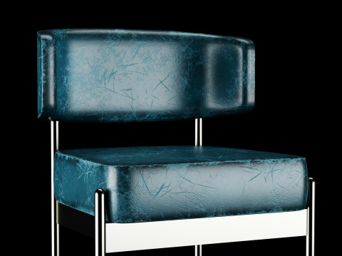 Bar and standart chair 4 Model 3D