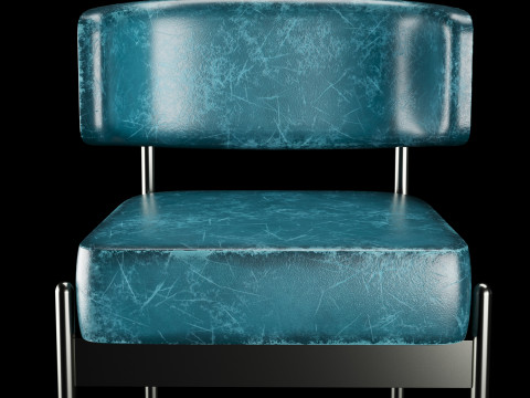 Bar and standart chair 4 Model 3D