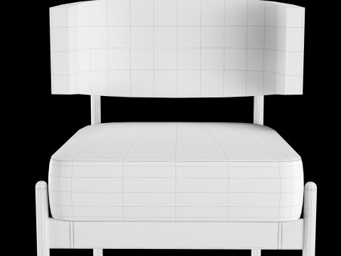 Bar and standart chair 4 Model 3D
