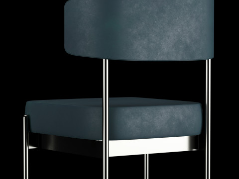 Bar and standart chair 4 Model 3D