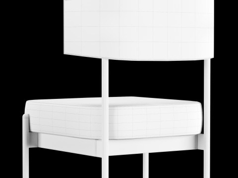 Bar and standart chair 4 Model 3D