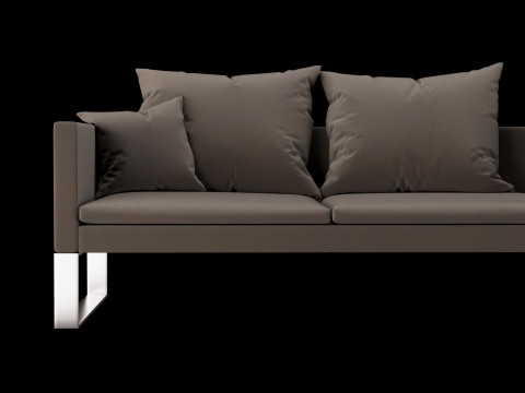 Modern sofa 3 seat with pillow Modelo 3D