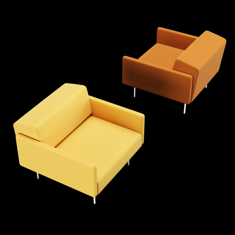 BT design matt modular chair 3D Model .c4d .max .obj .3ds .fbx .stl .blend 