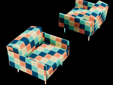 BT design matt modular chair 3D Model