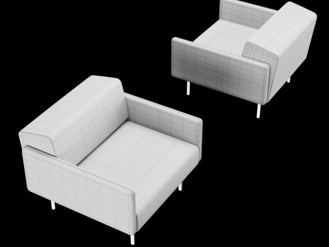BT design matt modular chair 3D Model