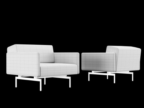 BT design matt modular chair 3D Model