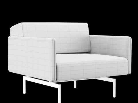 BT design matt modular chair 3D Model