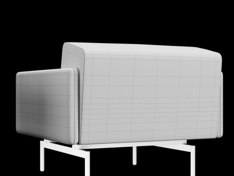 BT design matt modular chair 3D Model